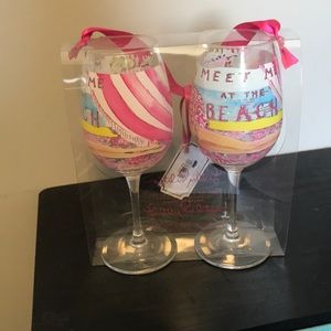 Lilly Pulitzer wine glasses